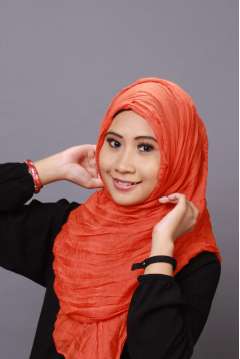 Pashmina Hassen Orange